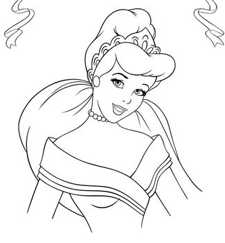 Coloriage Cendrillon