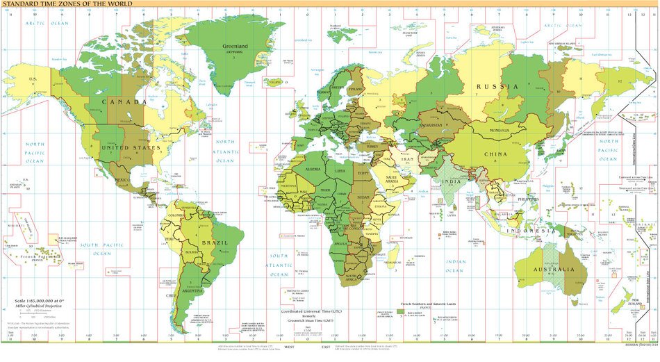 geography of land with continents