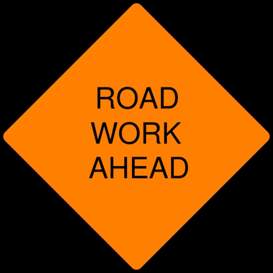 Road Work Sign Clip Art