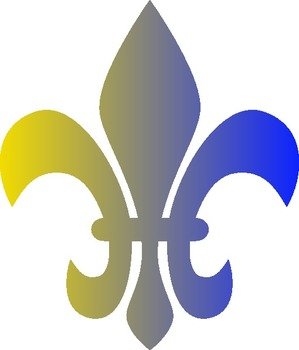 Mardi Gras Fleur De Lis Clip Art N4