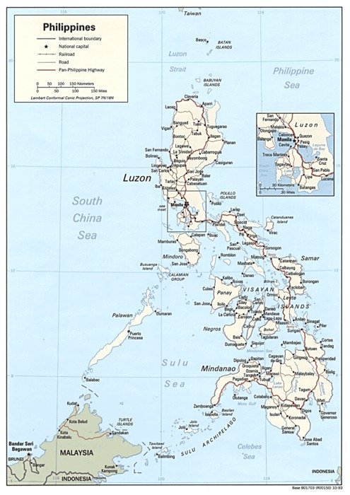 Philippines Map drawing