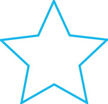 Large Star Outline Clip Art