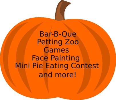 Fall Festival With Activities Clip Art
