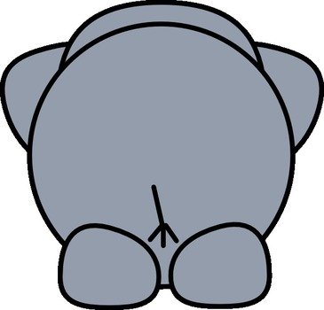 Cartoon Elephant Clip Art N39