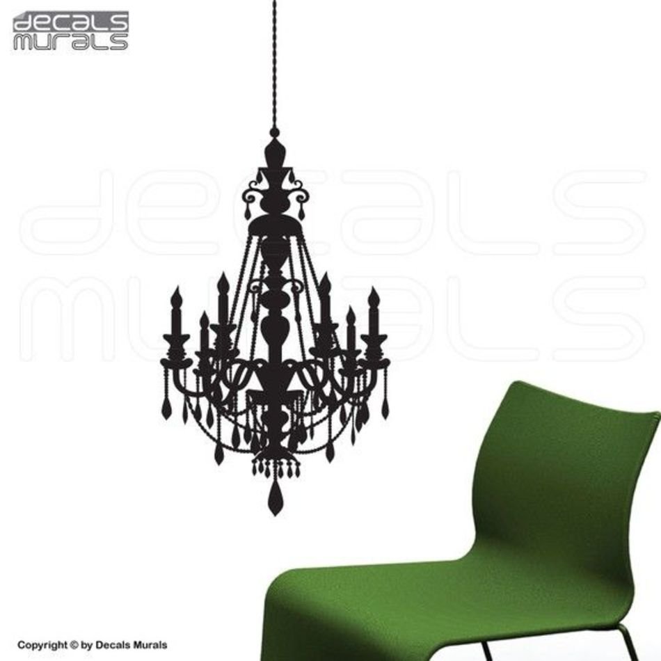 Wall Decals CHANDELIER Surface Graphics Removable By Decalsmurals $27
