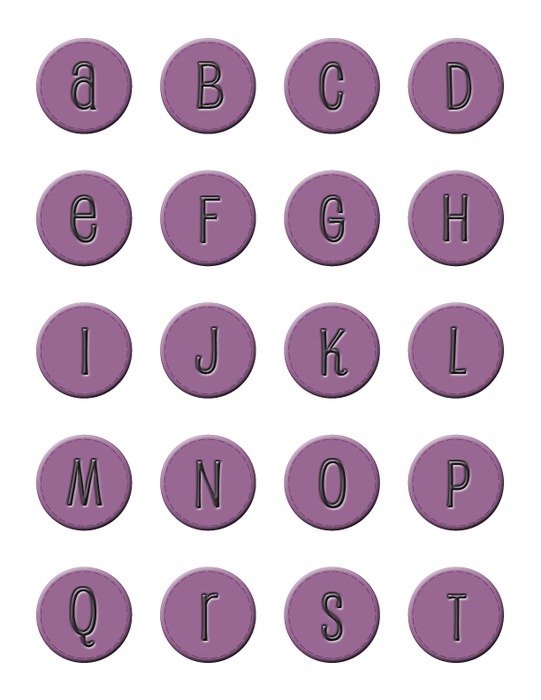 Letters With Circle Inside