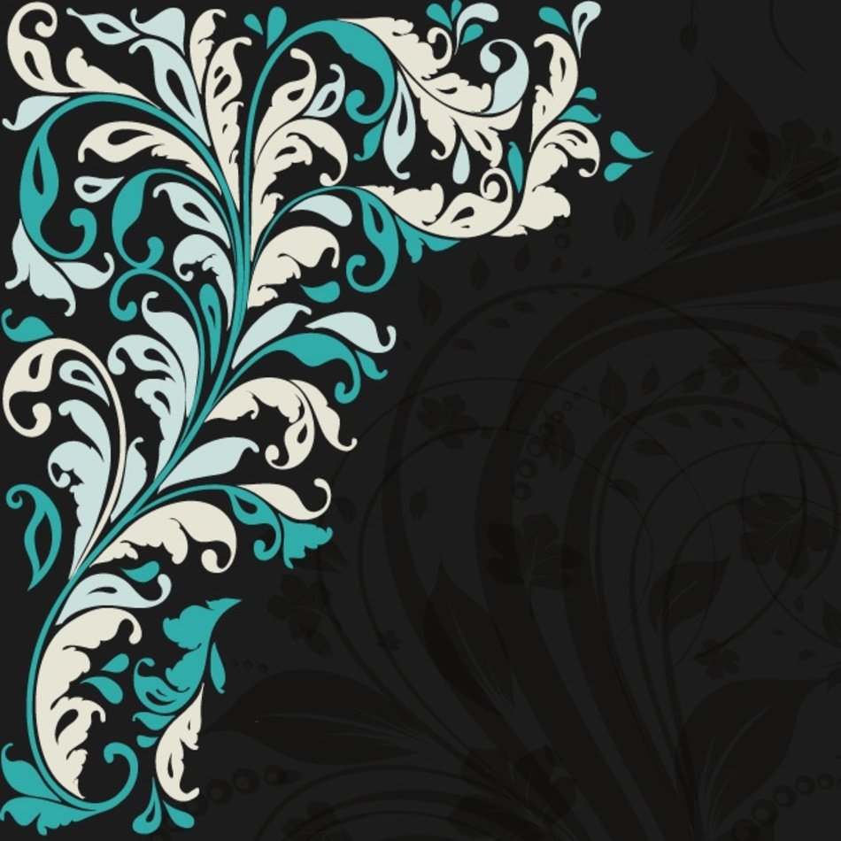 Black And Teal Vintage Backgrounds