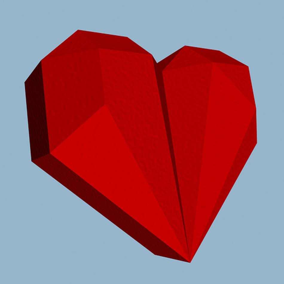 3D Origami Hearts
