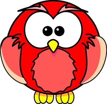 Red Owl Clip Art N2