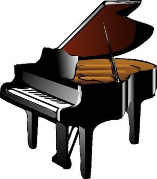 Piano Clip Art Black And White