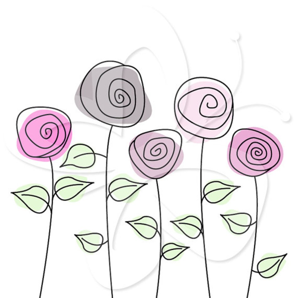 Rose Garden Clip Art