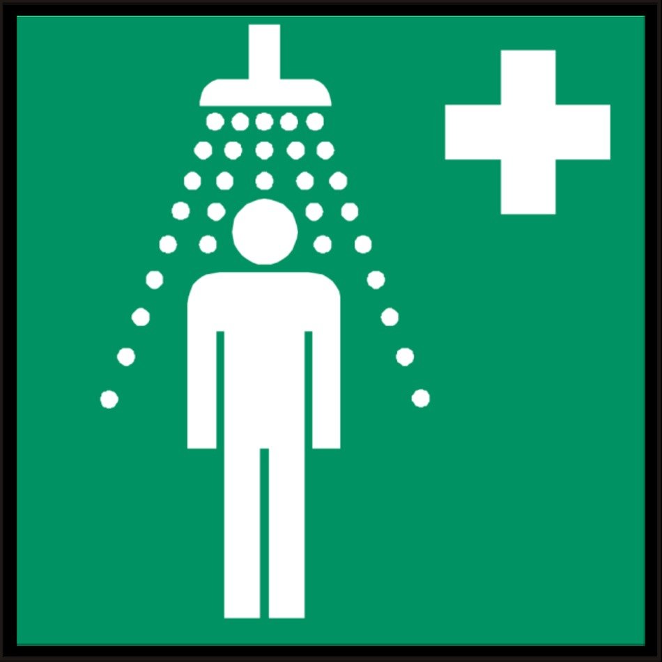 Safety Shower Signs