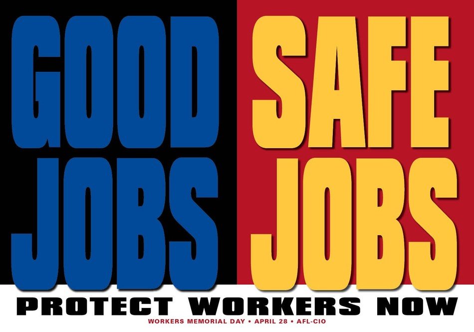 Sign of Good Jobs and Safe Jobs clipart