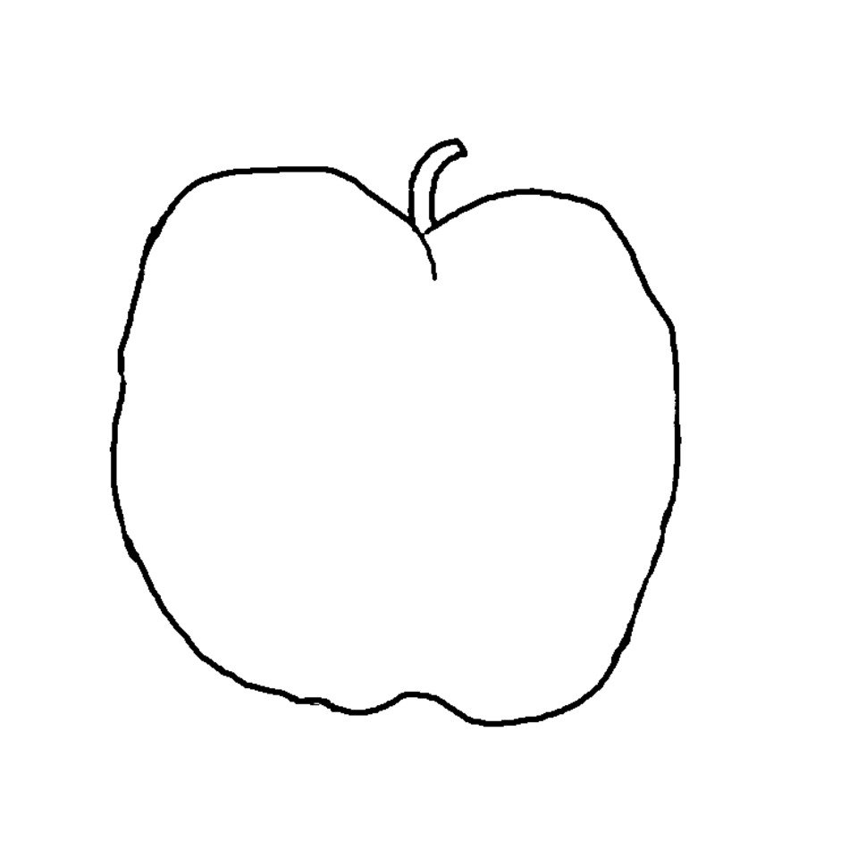 Black And White Fruit Clip Art N3