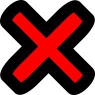 X Cross Clip Art