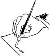 Ä°llustration of Writing note