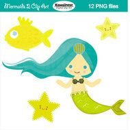 Mermaid Clip Art More