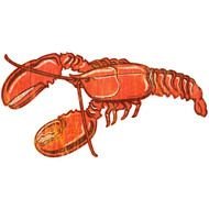 Alternate View 1 Of Lobster Wood Look Wall Decal 12 In