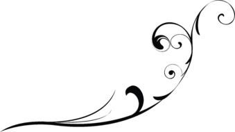 black swirl design