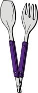 Vector Spoon And Fork drawing