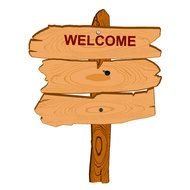 Wood Sign Clip Art N14