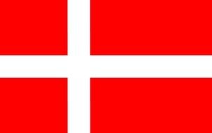 red with white cross Flag of Denmark