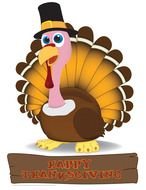 Thanksgiving Turkey Cartoon drawing