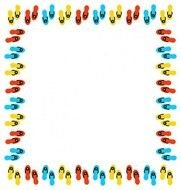 Summer Flip Flop Border Clip Art