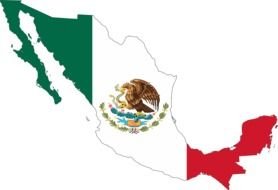 mexican flag on mexico