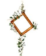 frame in flowers as a picture for clipart