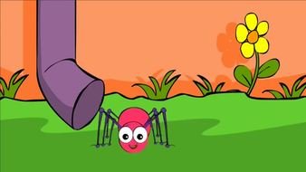 Itsy Bitsy Spider Cartoon drawing