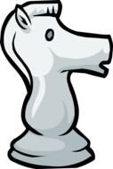 Horse chess piece clipart