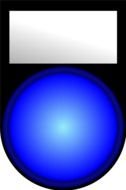 blue button drawing
