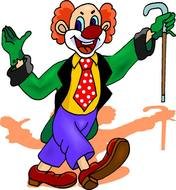 Clown Clip Art drawing