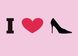 I Heart Shoes drawing