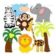 Baby Jungle Animal Clip Art Free N15