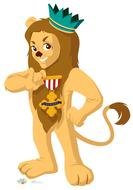 Clip Art of lion king
