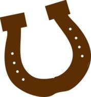 Brown Horseshoe Clip Art