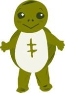 Cartoon Turtle as a graphic illustration