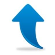 Blue Up Arrow Clip Art