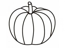 black and white pumpkin as a picture for clipart