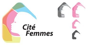 clipart of the Woman Faces Logo
