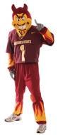 man in costume of Sparky the Sun Devil, official mascot of Arizona State University