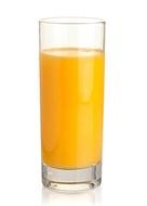 Fresh orange juice in the glass