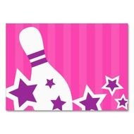 Bowling Pin Pink Stripe