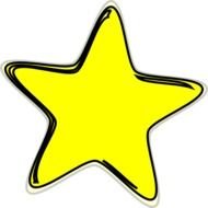 Yellow Star Clip Art N23