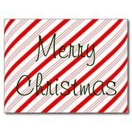 Red amp White Candy Cane Stripes Christmas Cards Postcard