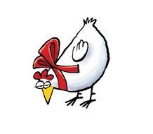 Christmas Chicken Clip Art