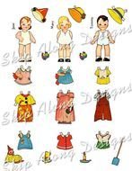 Paper Doll Clip Art N3