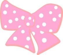 Pink And White Polka Dot Clip Art